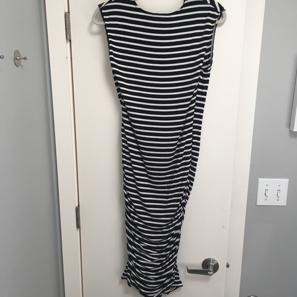 Target brand Mossimo Striped Midi-Length Dress L - Picture 2 of 4